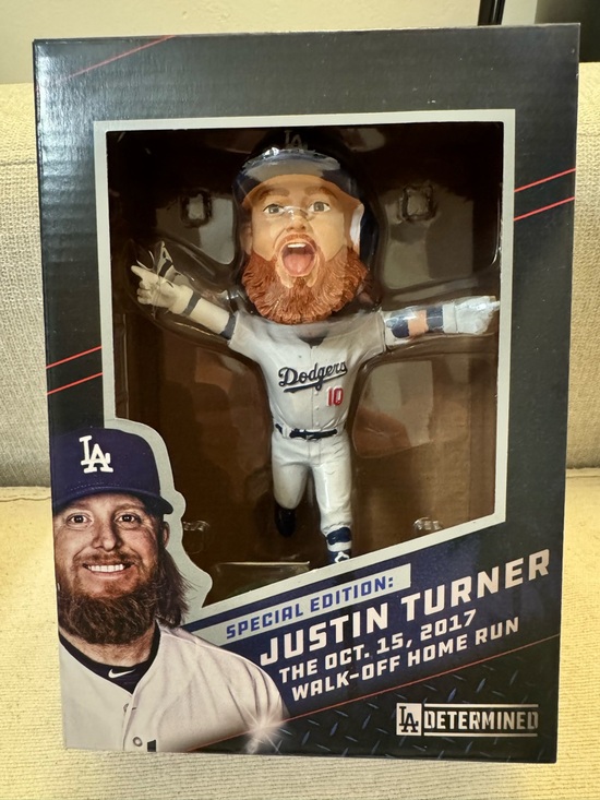 Los Angeles Dodgers Other - Los Angeles Dodgers Justin Turner Walk-off Home Run Bobblehead 2018
